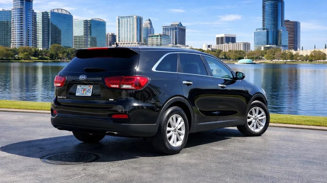 Kia Sorento 2019 por dentro, flota de Pick'N Go Rent A Car en Orlando