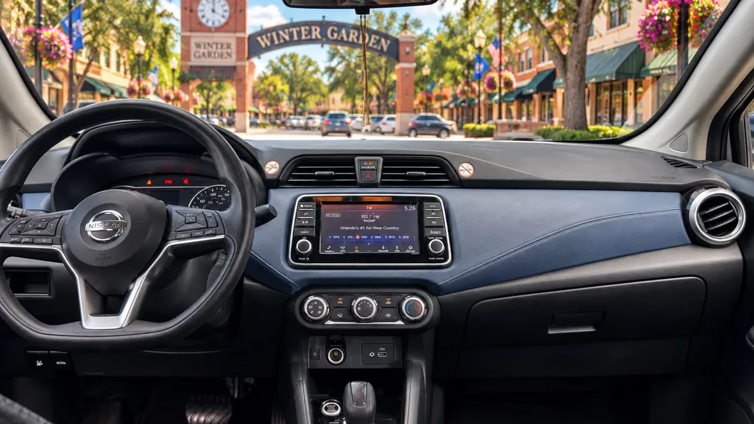 Nissan Versa 2024 por dentro, flota de Pick'N Go Rent A Car en Orlando